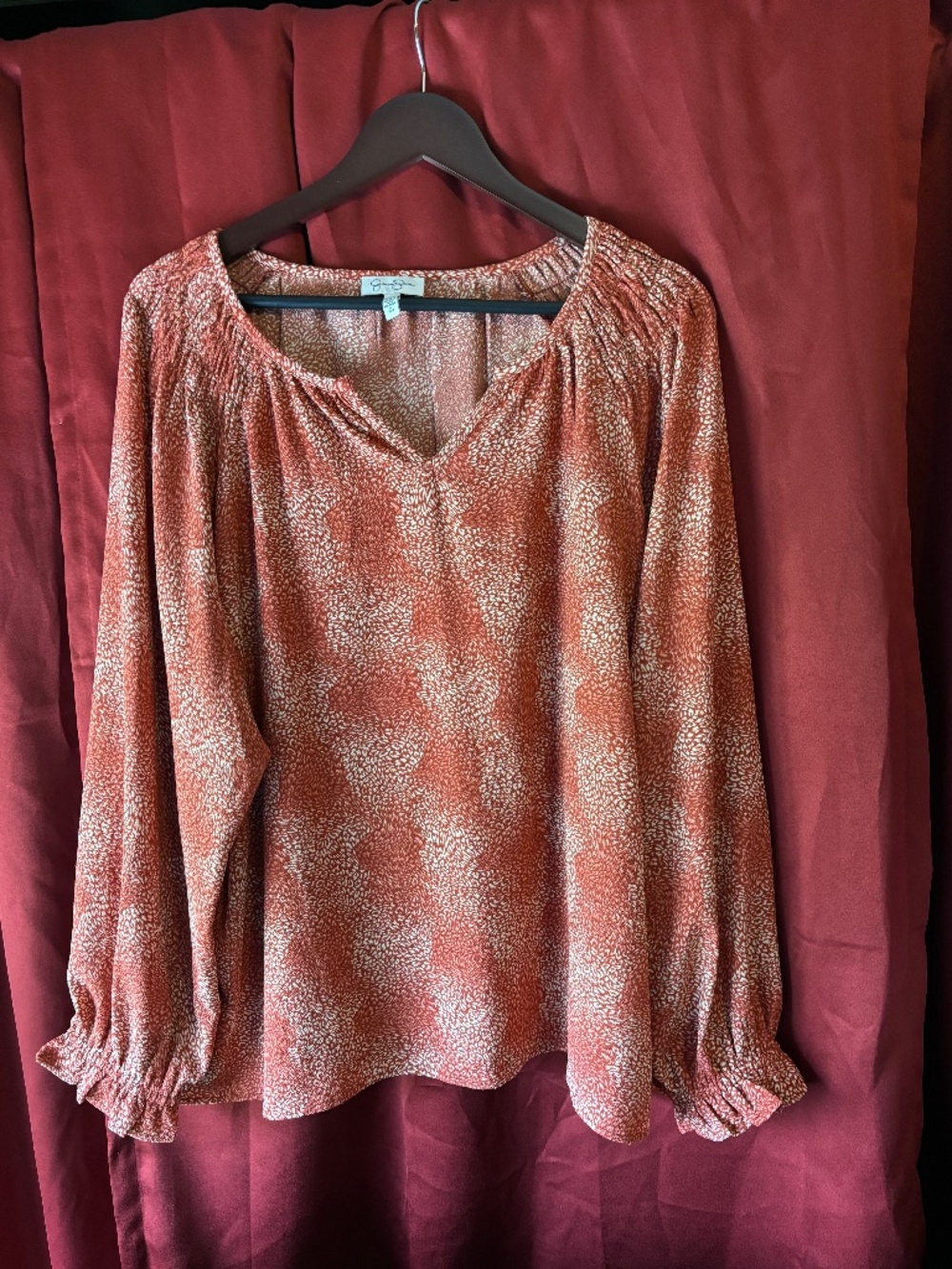 JESSICA SIMPSON WOMEN’S LS BLOUSE